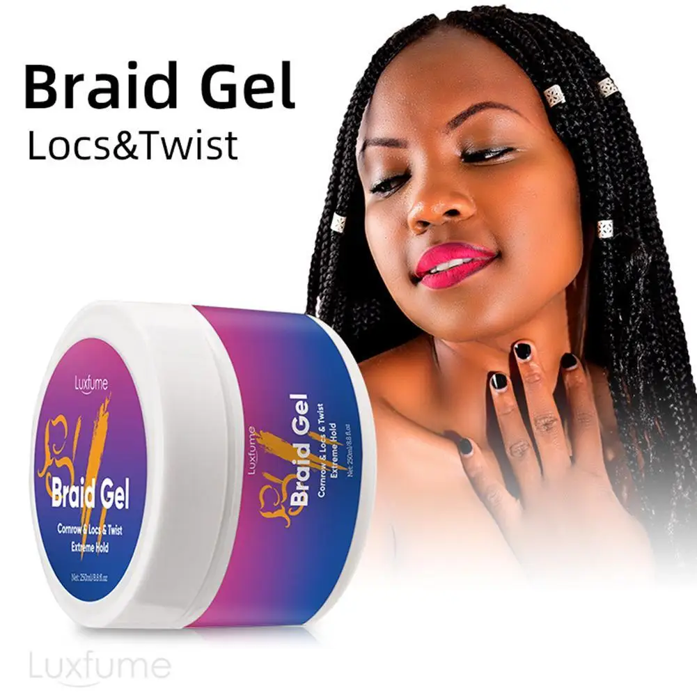 Styling Braiding Gel Wax Strong Hold Pomade,Anti-Frizz SmoothLasting Broken Hair Hair Braiding Gel Styling Waxes Cream For Women