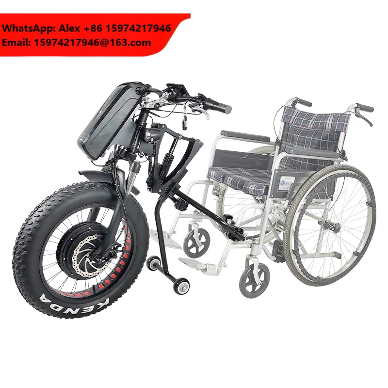 Ary Medical AY-DJ20inch 48V 1200W Electric Handbike Removable Battery Wheelchair Power Assist Attachment 35-50Km/h