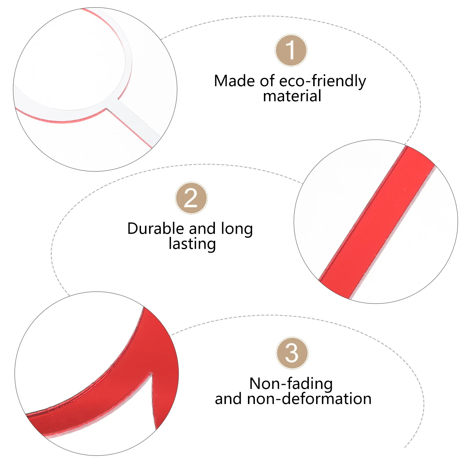 

10 Pcs Cake Insert Party Ornament Acrylic Topper Supplies Birthday Cupcake Pick Red Accessories Decoration