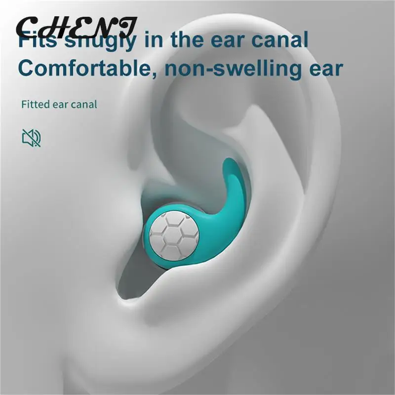 1 Pair Soft Silicone Swimming Earplugs Noise Reduction Sleeping Ear Protector Waterproof Diving Sports Ear Plug