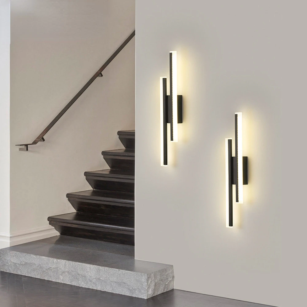 Lámparas de pared Led modernas para sala de estar, lámpara de mesita de noche nórdica creativa, candelabro de pared para pasillo y escalera, accesorios LED para interiores