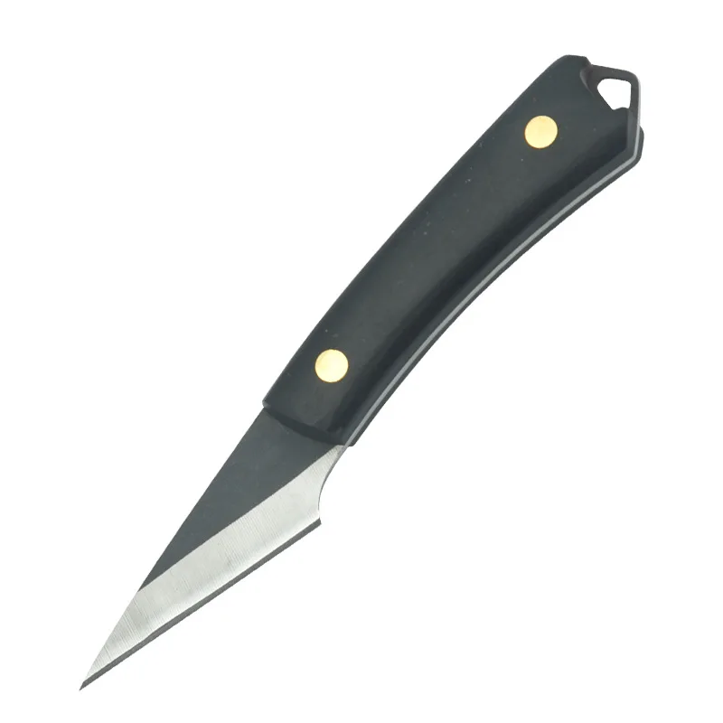 Mini cuchillo de injerto de acero frontal W4, herramienta de jardín, cuchillo multifuncional, herramienta de injerto de madera