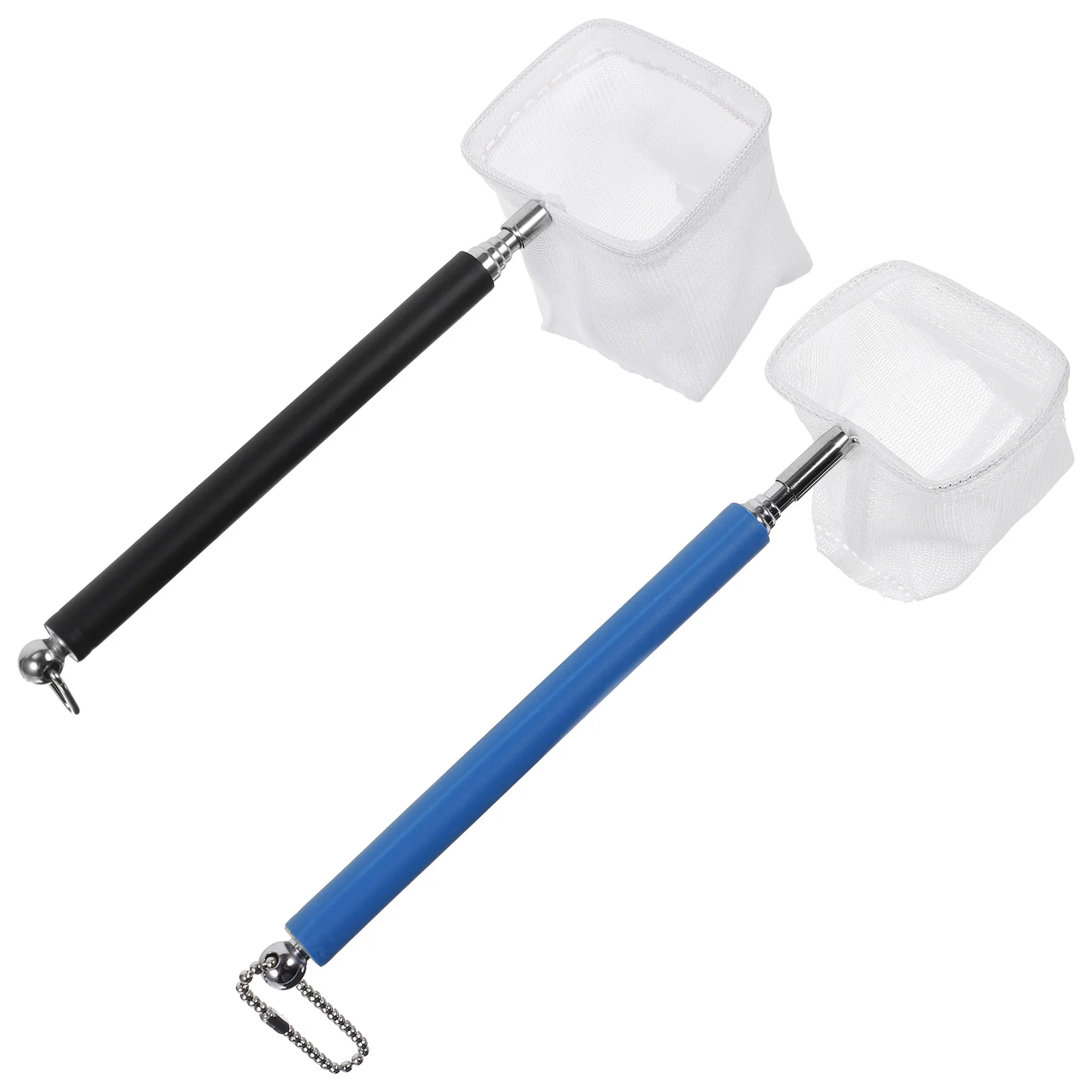 2 قطعة شبكة الروبيان تلسكوبية من الفولاذ المقاوم للصدأ شبكة أرضية الأسماك للمياه العذبة والمياه المالحة أداة صيد الأسماك المحمولة #4