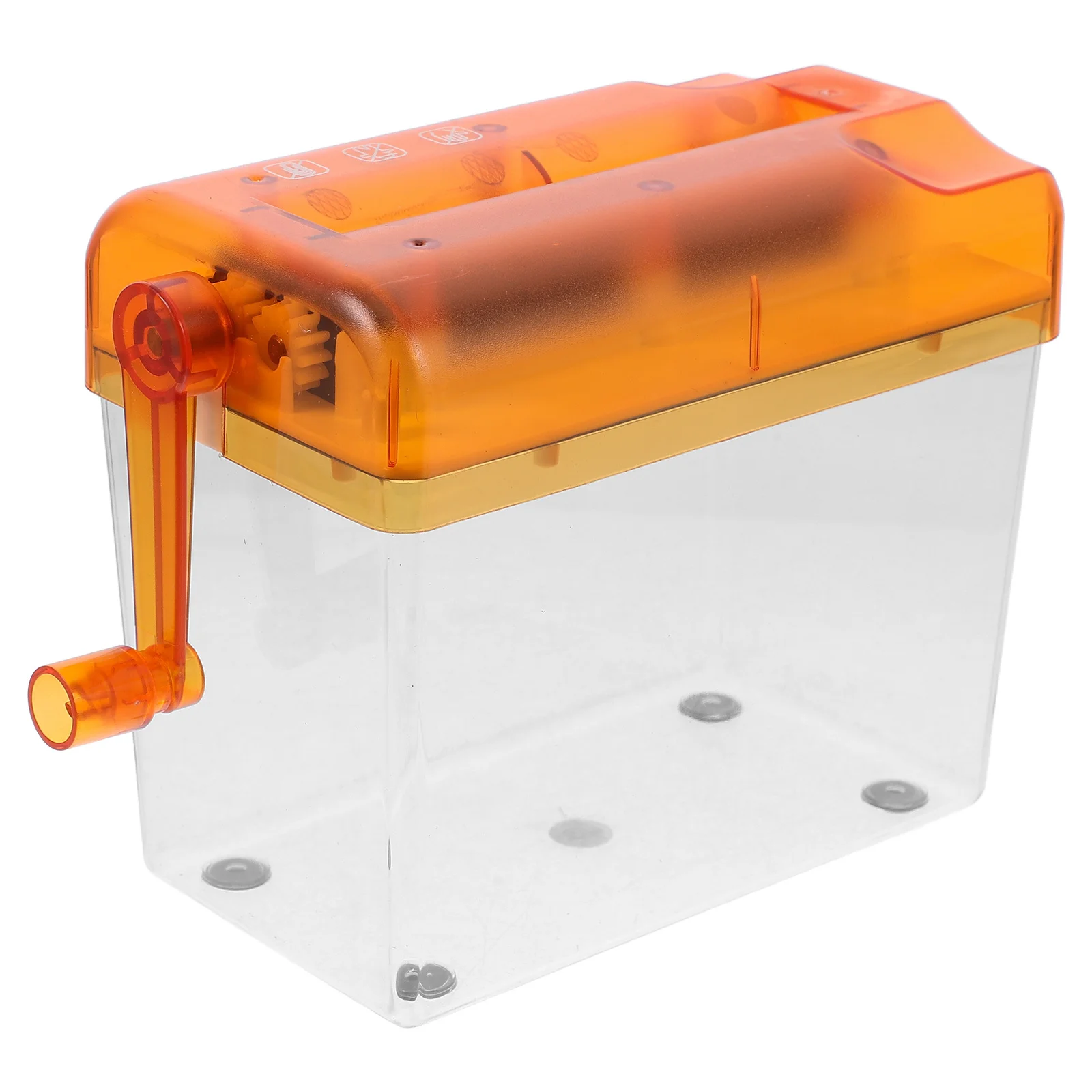 

Compact Manual Shredder Transparent for Notes Bills Photos and Documents Cutting Tool Small Paper Shredders