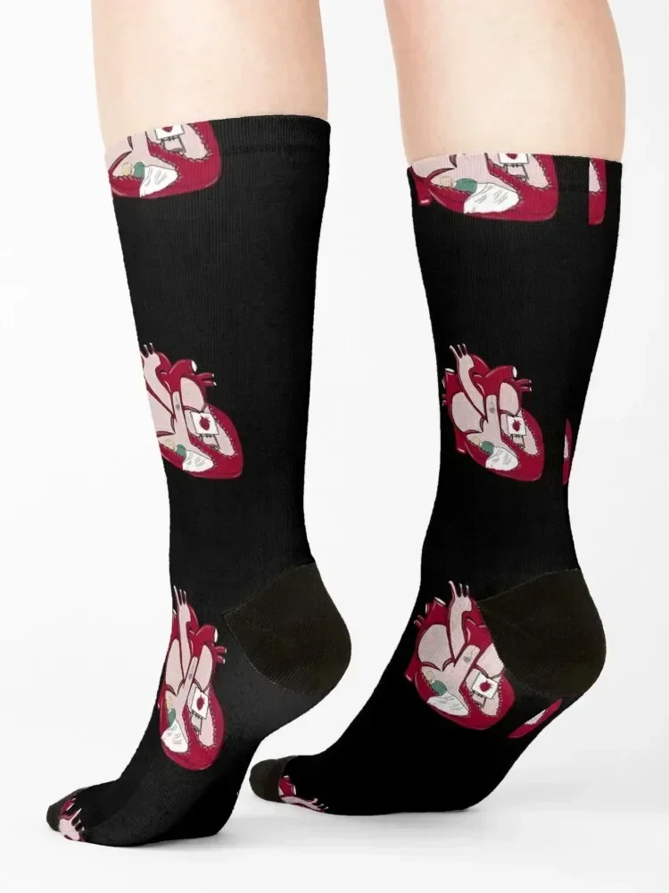 جوارب تشريح القلب أحذية المشي لمسافات طويلة أزياء يابانية رياضية صيفية للرجال جوارب نسائية #4