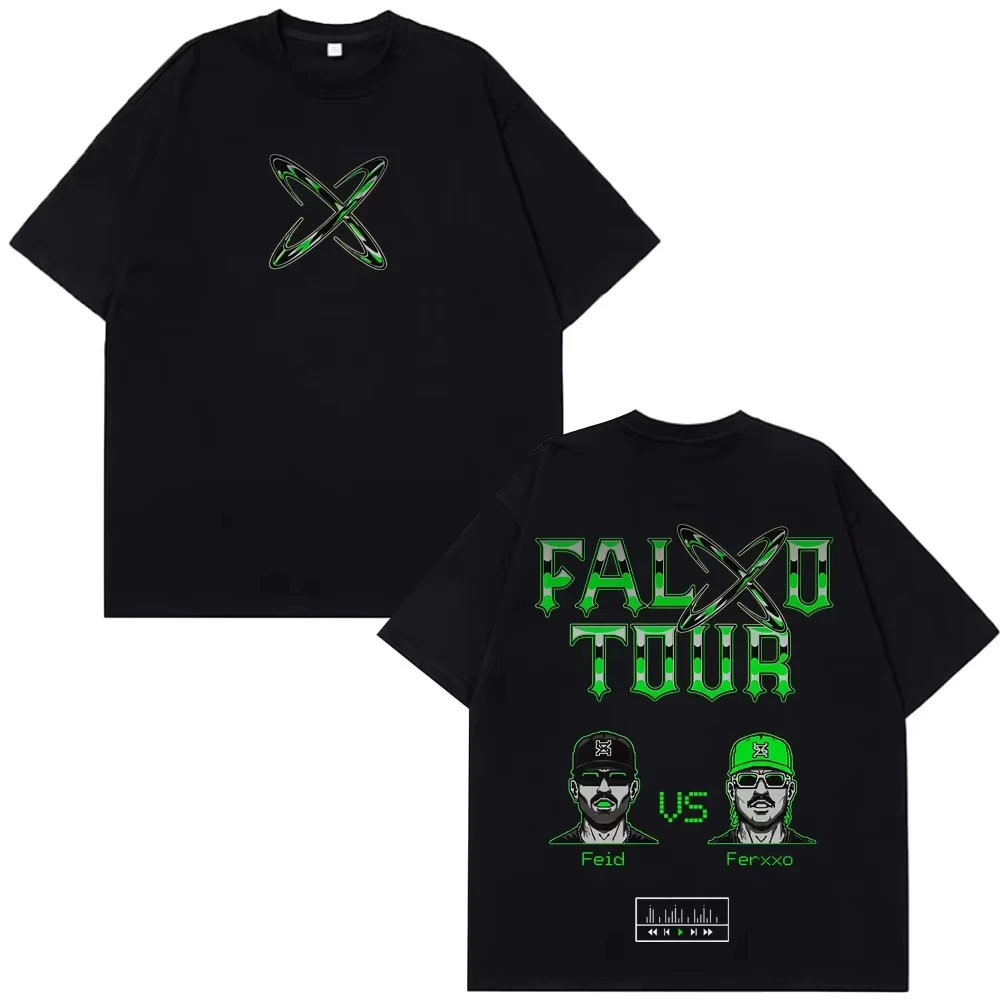 Camisetas con estampado del rapero Feid Ferxxo Tour 2026, camiseta de Hip-Hop a la moda para hombres y mujeres, camiseta informal de verano de algodón de manga corta, ropa de calle