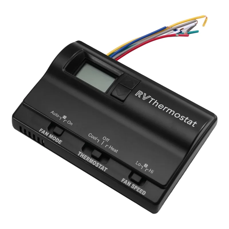 Termostato para RV Interruptor Termostato digital 8330D3351 Termostato de aire acondicionado para RV Termostato de aire acondicionado Negro
