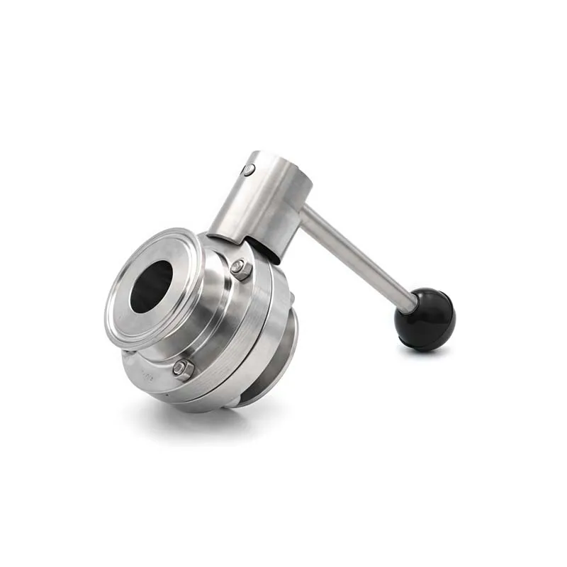 19-108 ミリメートル SS304 ステンレス鋼サニタリーグレード 3/4 "1" 1-1/2 "2" 3 "3 クリップバタフライバルブ自家製ビールと乳製品