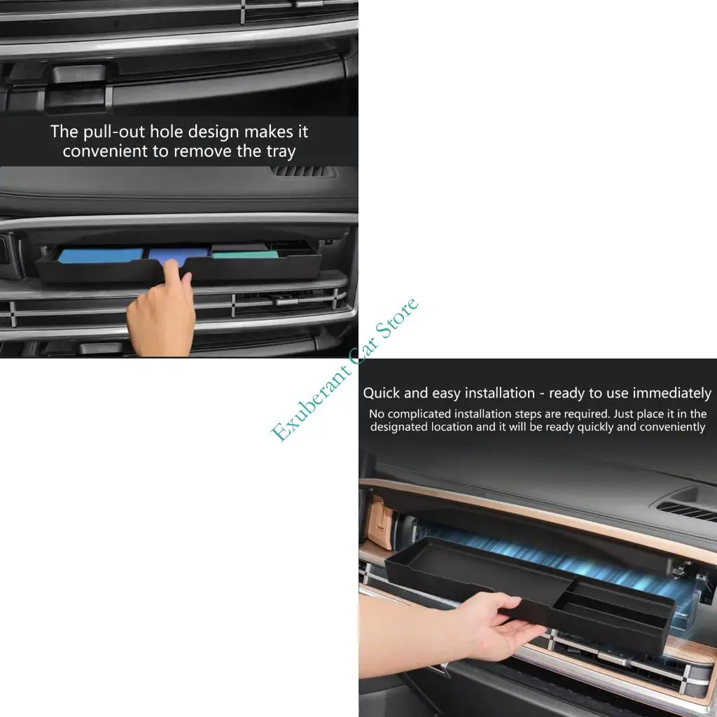 H3CE صندوق تخزين السيارة القوي TPE منظم علبة درج السيارة لاستخدام المركبات #1