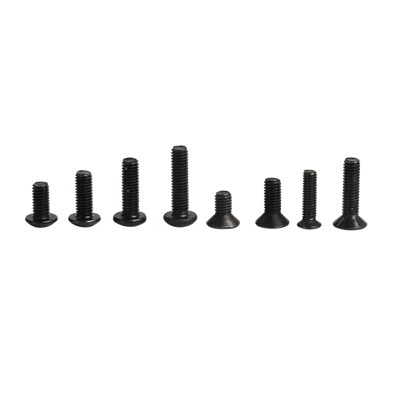 180Pcs Black Carbon Steel Screws Box Set For 1/10 HSP Remote Control RC Car Parts Bolts and Nuts with Flat Washer Hardware Parts