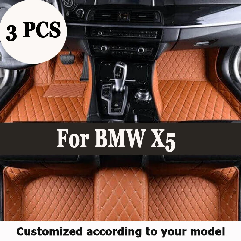 Custom Car Floor Mats For BMW X5 E53 E70 F15 G05 F85 F95 Auto Carpets Foot Coche Accessories