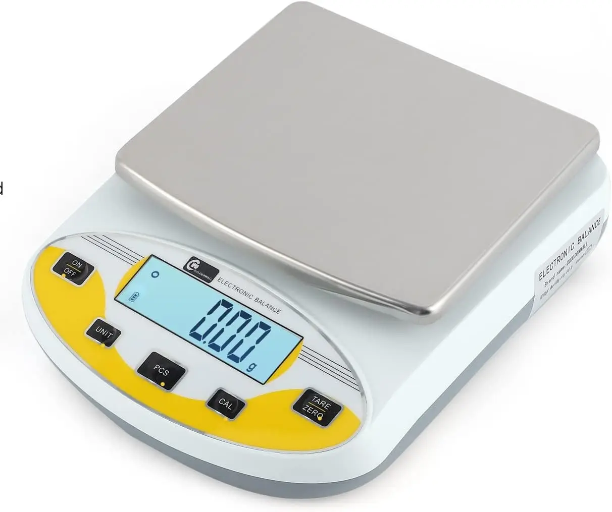

Precision Lab Scale 5000g x 0.01g Analytical Electronic Balance Digital Kitchen Weighing Scales