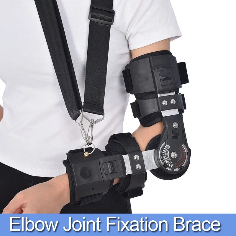 

Adjustable Support Brace with Strap Adjustable Arm Injury Recovery Elbow Brace Stabilizer with Sling Braces Supports