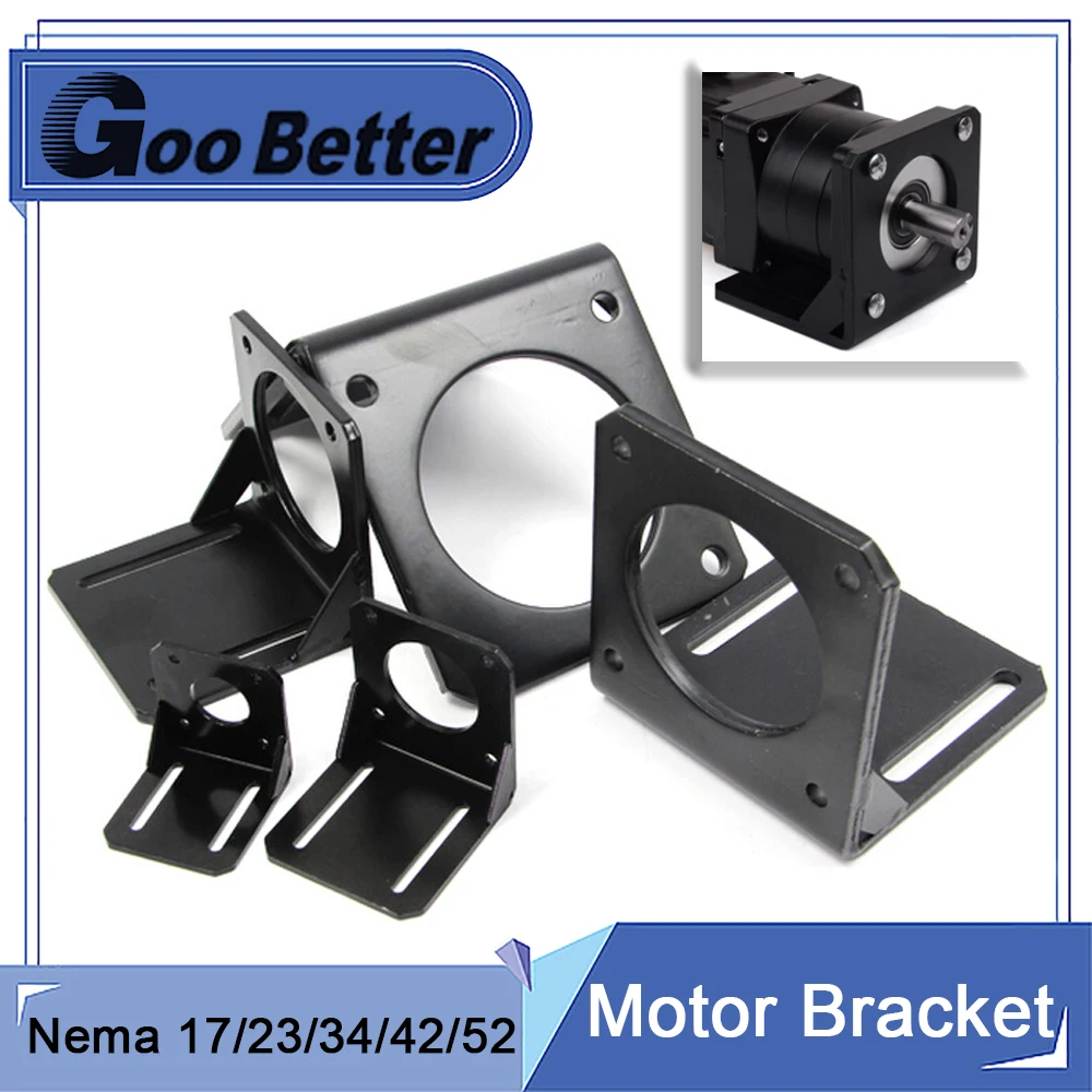 Motor Mount Bracket Universal Fixing Mounting Bracket for  3D Printer CNC DC Motors Nema 17/23/34/42/52 Stepper Motor