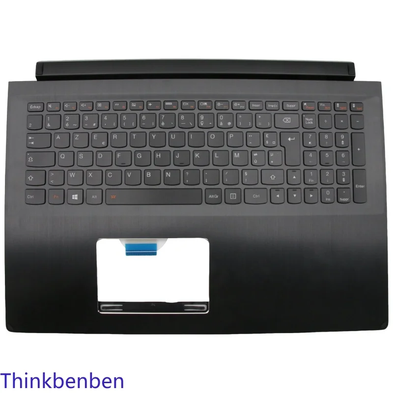 FR French Black Keyboard Upper Case Palmrest Shell Cover For Lenovo Flex 2 Pro 15 Edge 15 5CB0G91214