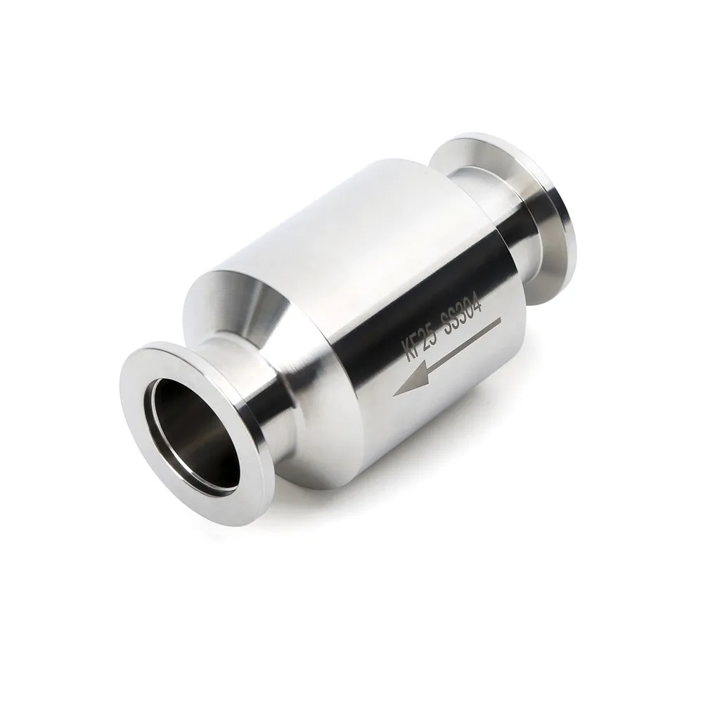 KF16 KF25 KF40 KF 50304 Stainless Steel Vacuum Check Valve KF Check Valve Exhaust Check Valve Vacuum Pump Check Valve