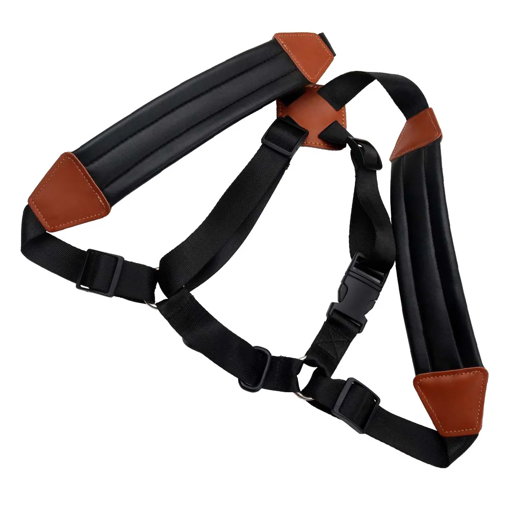 

Saxophone Shoulder Strap Adjustable Dual-Shoulder Support Durable Sax Harness For All Sizes Saxophone Accessory