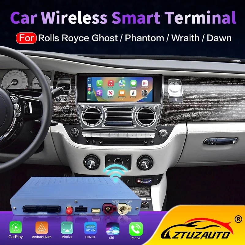 

Wireless Carplay For Rolls Royce 2015-2018 Dawn Wraith Ghost Phantom with NBT System Android Auto Car Play Airplay Autolink