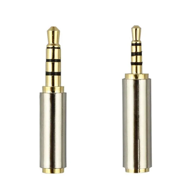 Audio Adapter 2.5mm 3.5mm Jack Plug Male To Female Converter DIY Stereo Repair Headphone Speaker