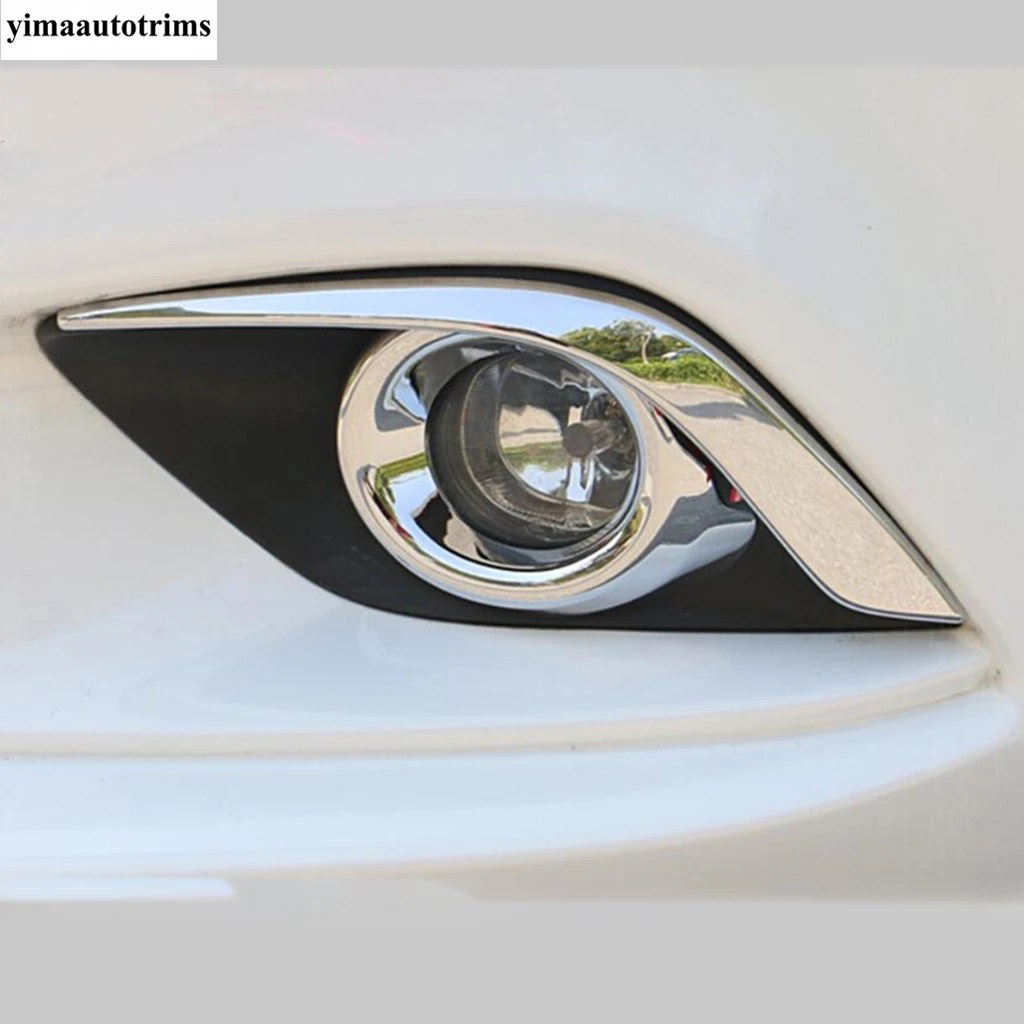 Lámpara de luz antiniebla delantera para Mazda 6, Kit de cubierta de moldura circular con anillo de luz antiniebla para cejas y párpados, accesorios