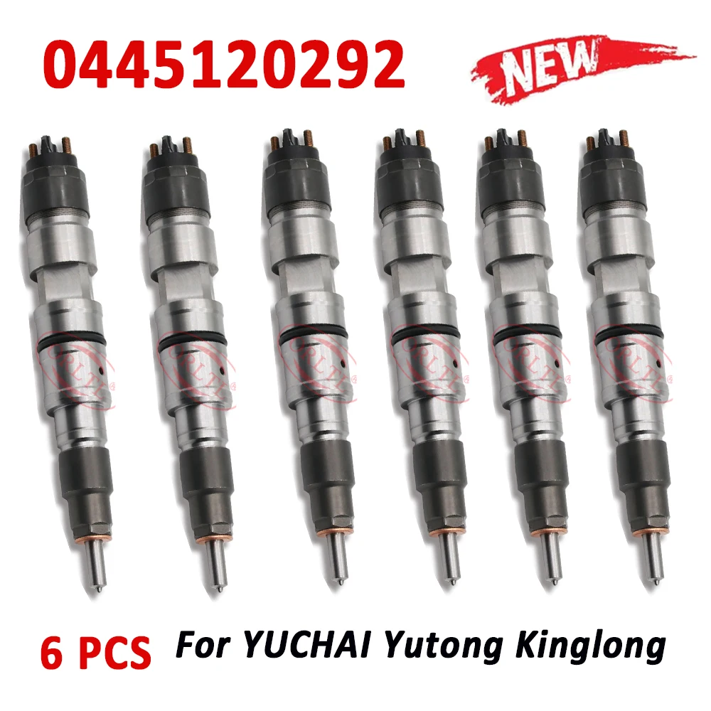 

6 шт. Новые 0 445 120 292 CR Форсунка топливного инжектора для YUCHAI Yutong Kinglong Diesel 0445120292 J6A001112100A38 0445B290540 ORLTL