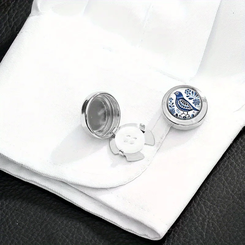 Men's shirts decorative buttons. Cute and exquisite bird buttoncover. Suitable for festivals, parties, weddings, and birthdays.