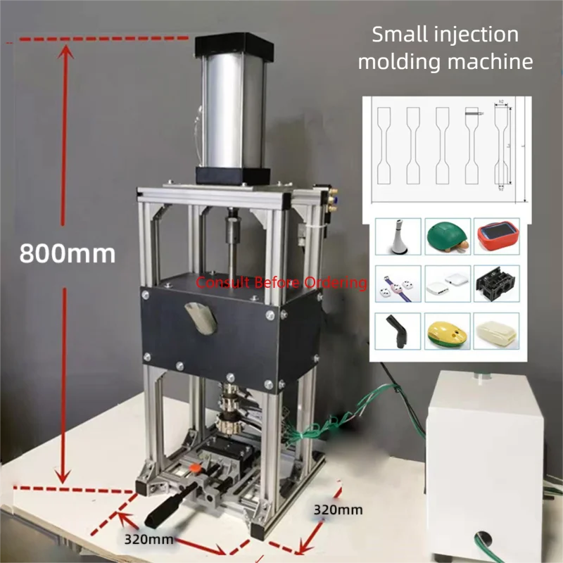 Macchina per lo stampaggio di plastica polimerica da tavolo per micro stampaggio 220V /110V ABS PE PP PET Macchina per stampaggio per PC