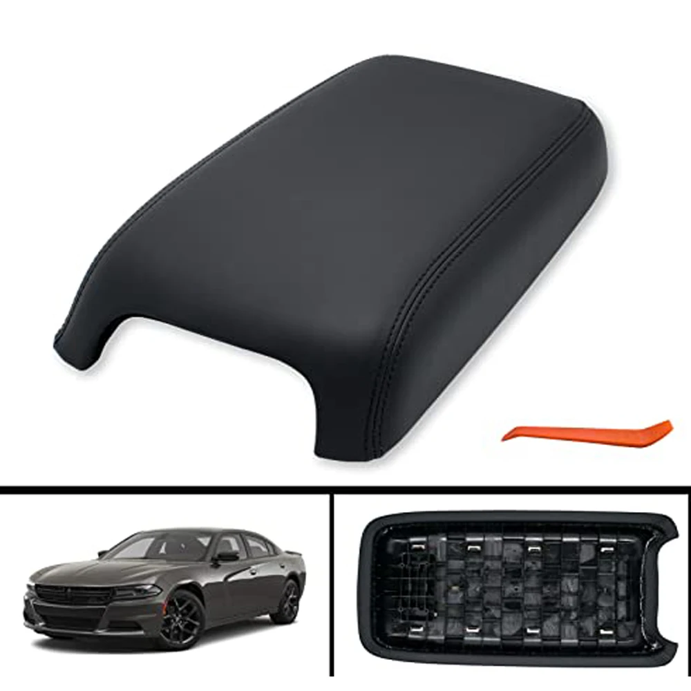 Car Armrest Pad Cover Center Console Auto Seat Box Protection Cushion For Dodge Charger 2011-2021 For Chrysler 300 2015-2021