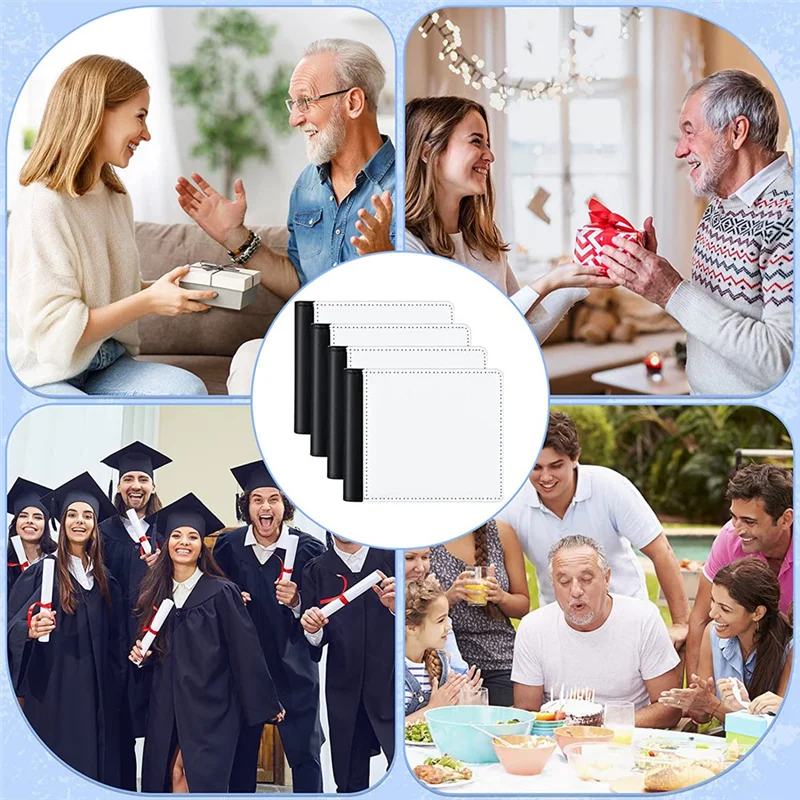 4Pcs Sublimation Wallet Blank Heat Transfer Sublimation Wallets Bank Card Holder for Men Gift Office Travel Work Supply