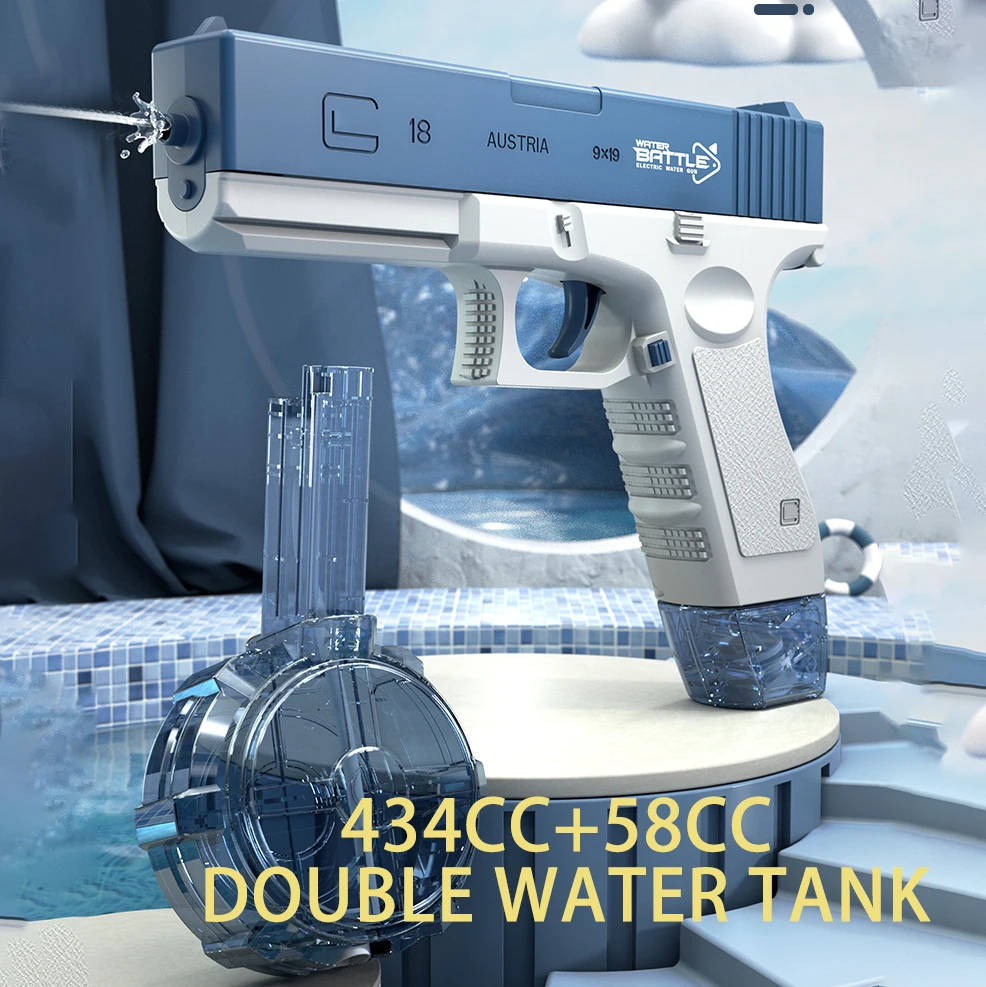 

Playing With Water In Spring Summer Adult Boys And Girls Electric Automatic Continuous Launch Water Gun Toy High Pressure Guns