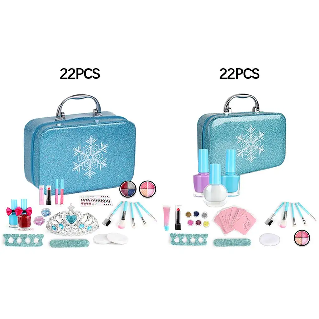 22/Set Kids Fun Simulatie Mode Make-up Set Blush Veilige Cosmetica Speelcadeau