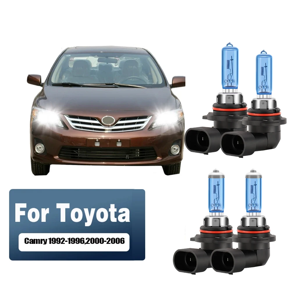 2/4Pcs For Toyota Camry 1992 1993 1994 1995 1996,2000 2001 2002 2003 2004 2005 2006 High Light Low Beam Halogen Bulbs Plug&Play