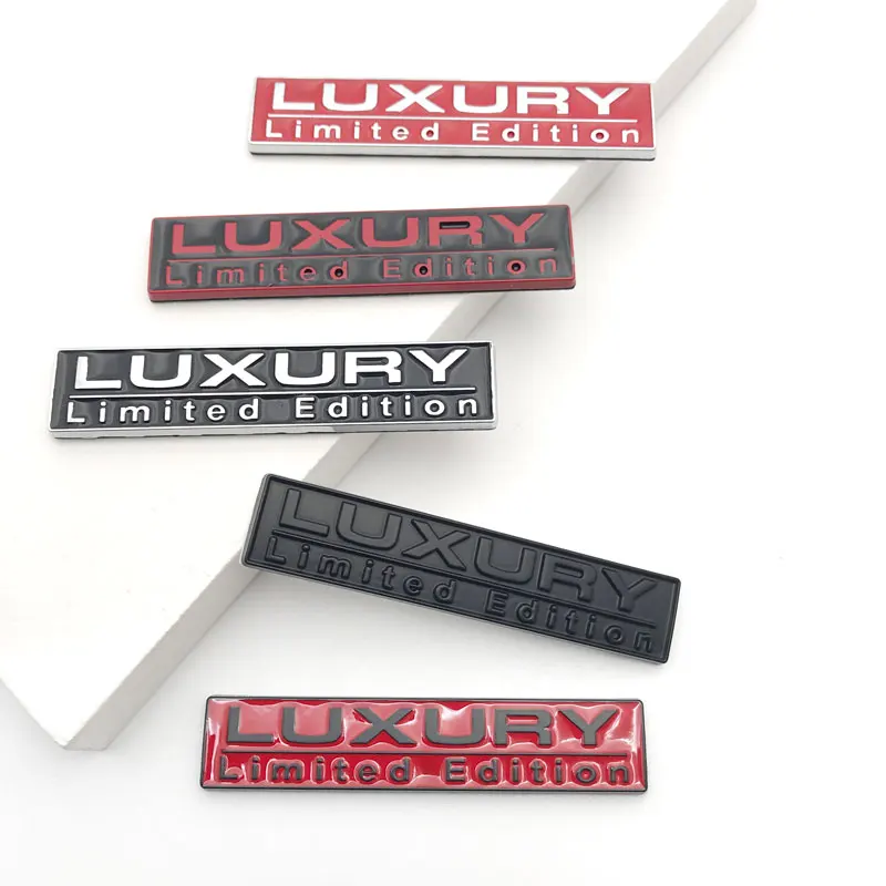 새로운 3D 금속 스티커 럭셔리 한정판 범용 자동차 스티커 Audi BMW Mercedes SEAT 용 자동차 바디 엠블럼 배지 데칼
