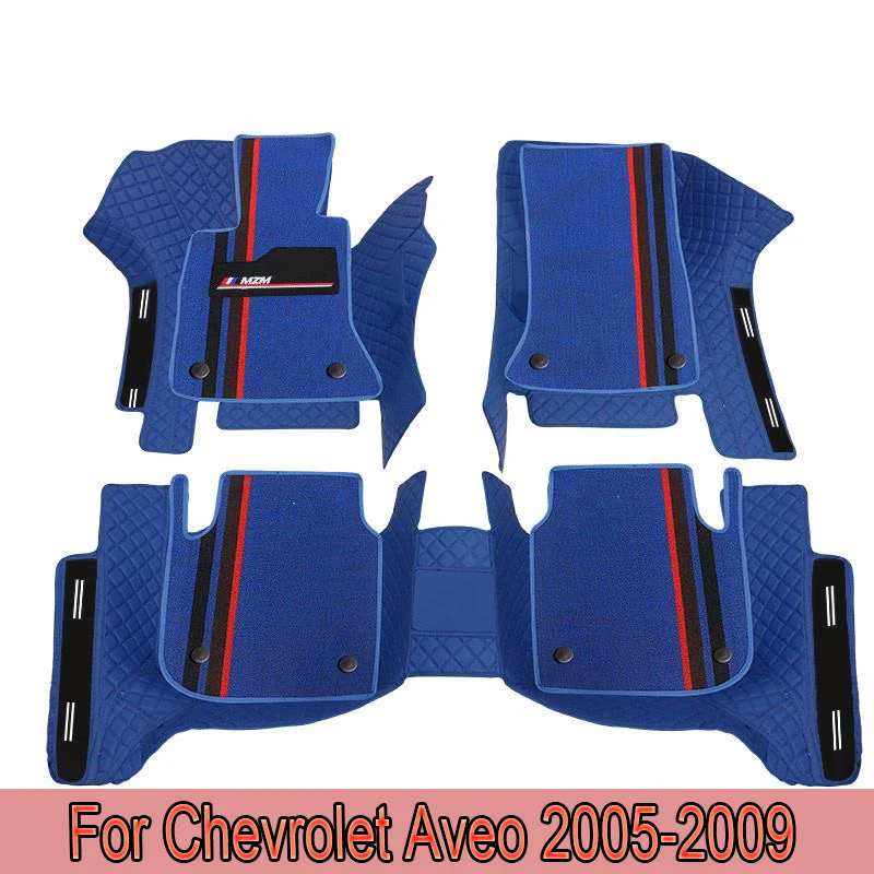 100% Fit Custom Made Leather Car Floor Mats For Chevrolet Aveo T250 2005 2006 2007 2008 2009 Carpets Rugs Foot Pads Accessories