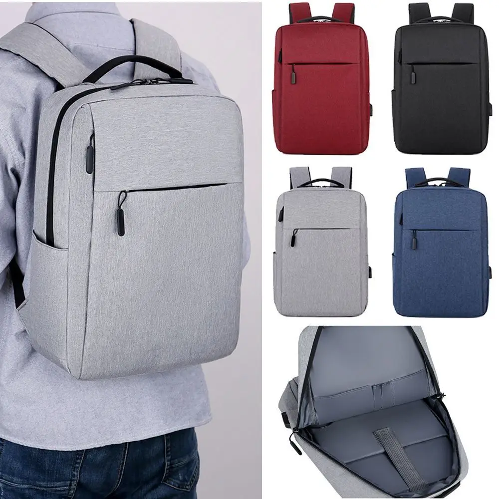 Trendy Men\'s Minimalist Backpack Versatile Backpack Large Capacity School Student Backpack Rucksack Computer Travel Bag Unisex