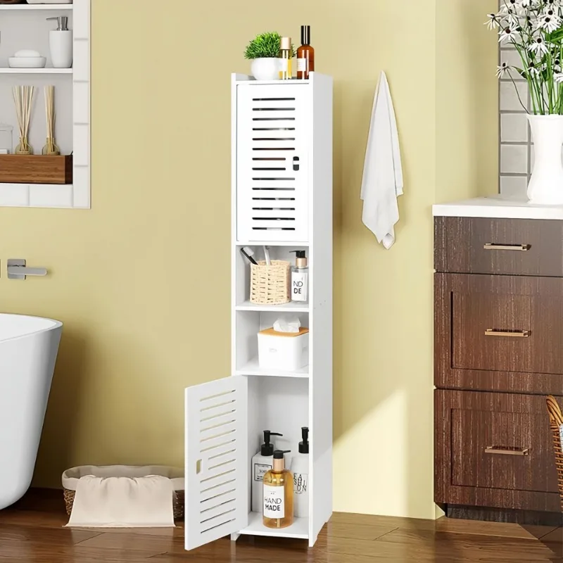 Bathroom Gap Toilet Corner Freestanding Storage Cabinet Multi Tier Bathroom Storage Rack Freestanding Bathroom Shelving Cabinet