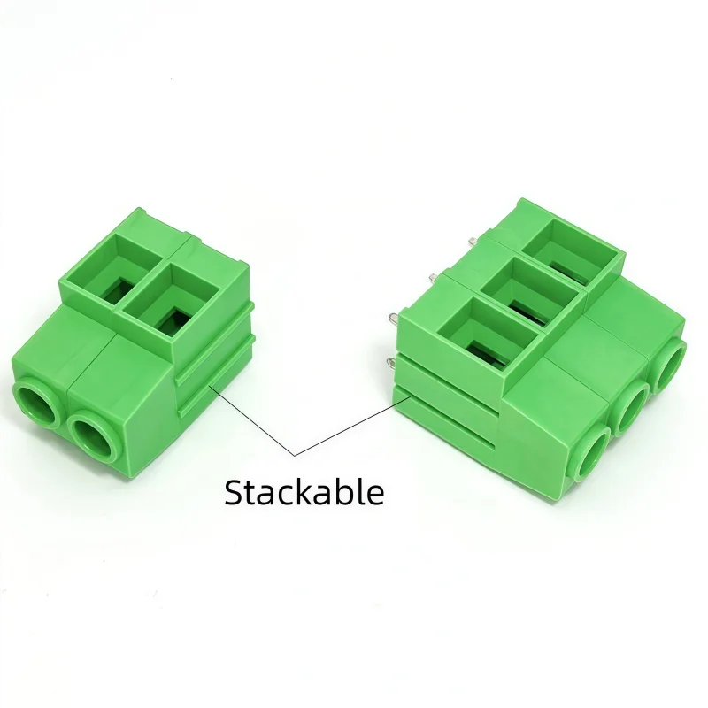 10Pcs KF136HT High Current PCB Screw Terminal Block 136HT - 10.16mm 12.7mm Pitch 65A Stackable Wire Connector