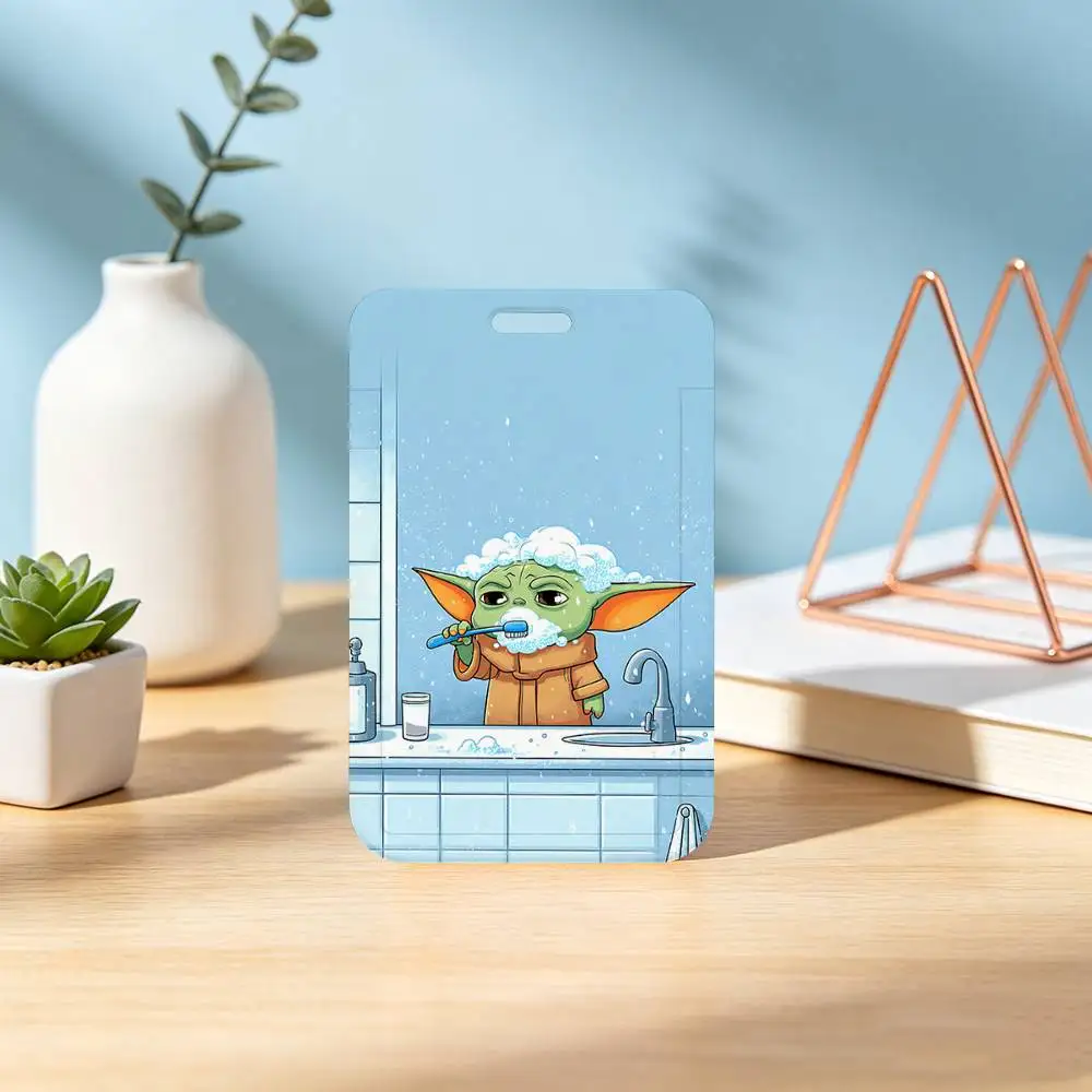 Kawaii Baby I-YodaS Niedlicher Ausweishalter für Büro, Schule, Namenskarten und Ausweise – Detail 6