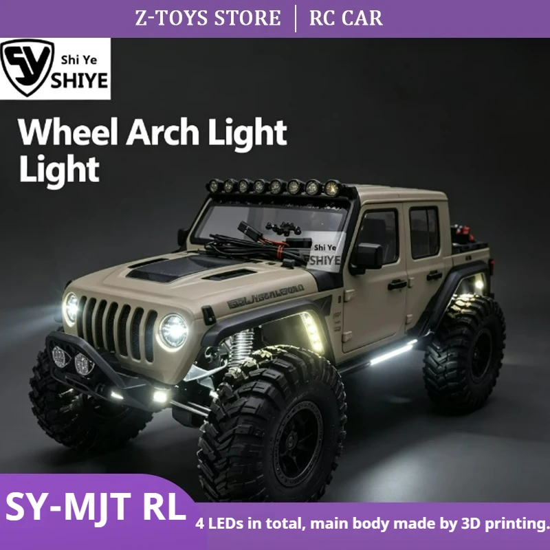 1/10 RC Crawler LED Roof Light Bar SY-MJT RL Kit, White/Warm White Lights For Jeep Gladiator Rubicon Plug&Play RC Upgrade Parts