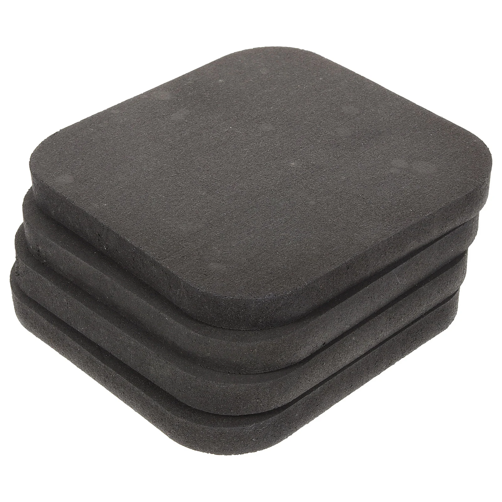 4 Pcs Treadmill Foldable Sound Insulation Mat Exercise Bike for Equipment Gym Appliance Workout Pad Black Baby