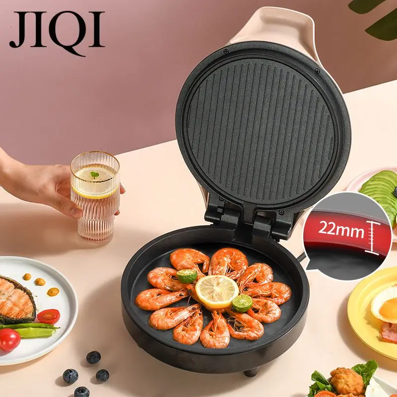 Mini Thermostatic Electric Baking Pan Double-side Heating Dual Control Grill Deepening Hover Electricity Cake Clang Make Pancake