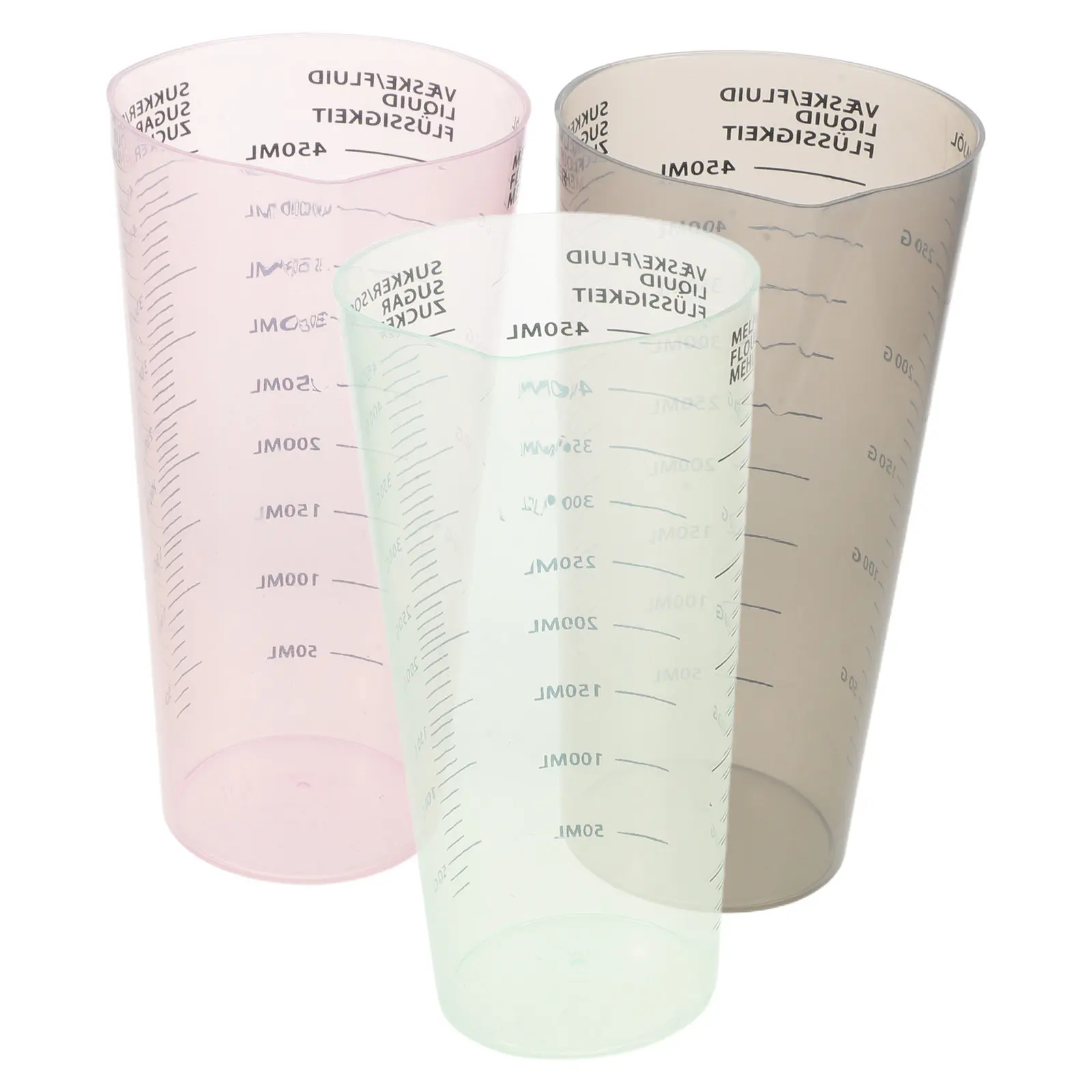 Laundry Detergent Measuring Cups 3 Pack Clear Liquid Dosing Cups with Scale for Fabric Softener