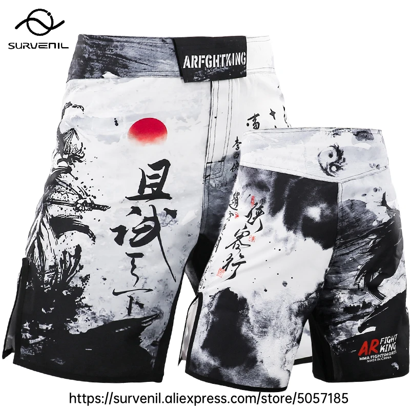 MMA Shorts Jiu Jitsu Muay Thai Pants Men's Fight Shorts Martial Arts BJJ Grappling Kickboxing Fighting Boxing Training Trunks
