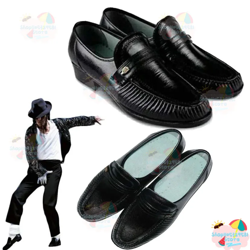 Anime Michael Jackson Cosplay Shoes Michael Jackson Performance Modern Dance Cosplay Shoes Custom Made