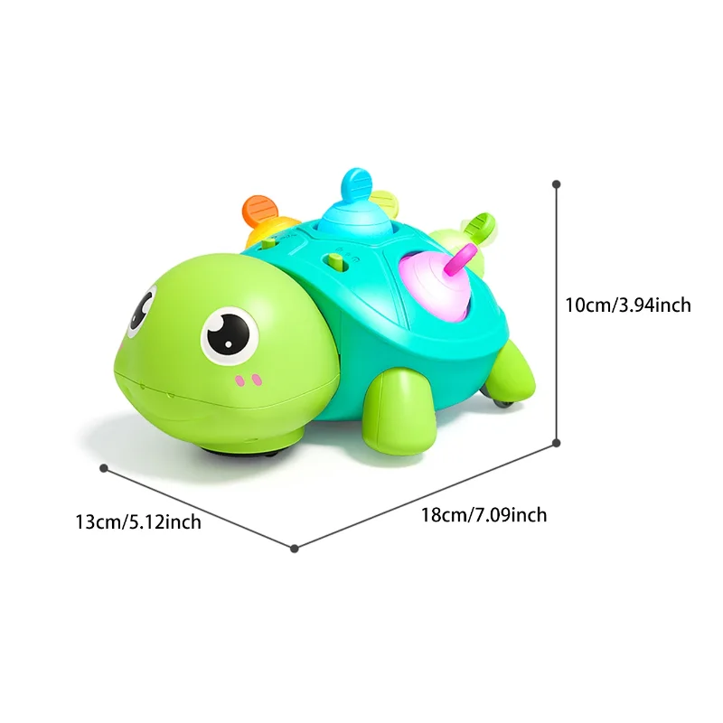 Baby Turtle Crawling Toys With Sound And Light Soothing Biting Chewing Learn Climb Educational Toys 0-18M Infant Toddler Gifts