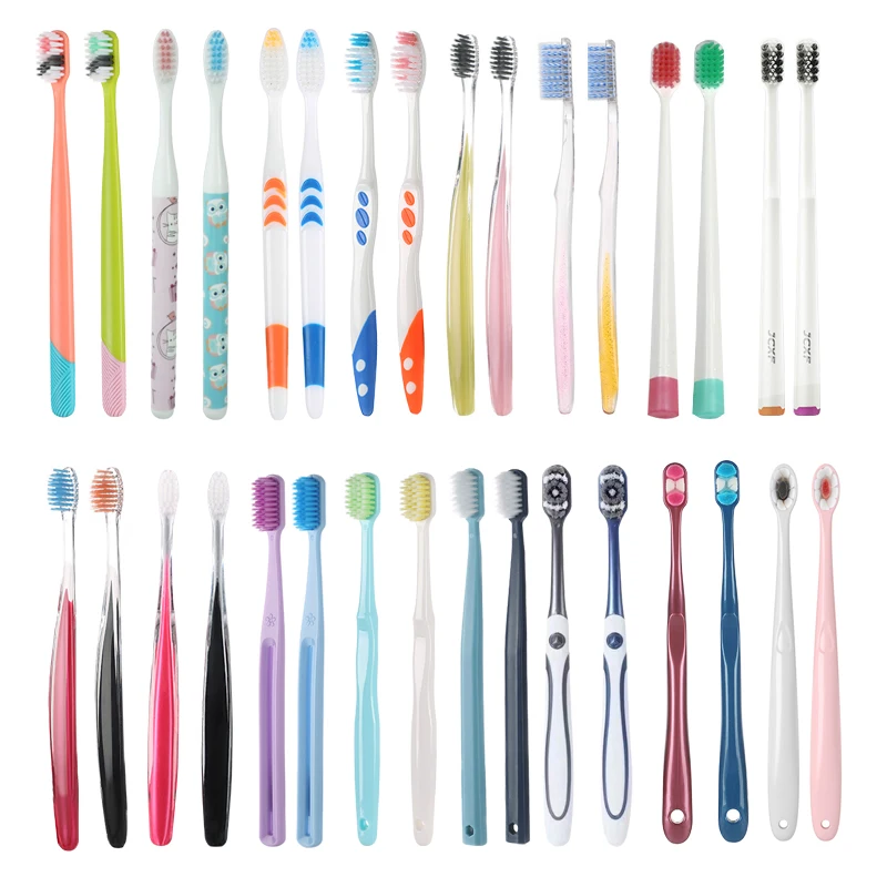 10/30/50 szt. niezależnie pakowane, szczoteczki do zębów w pudełku niespodziance, losowa dostawa szczoteczek z włosiem twardym i miękkim, zestaw do higieny jamy ustnej do użytku domowego