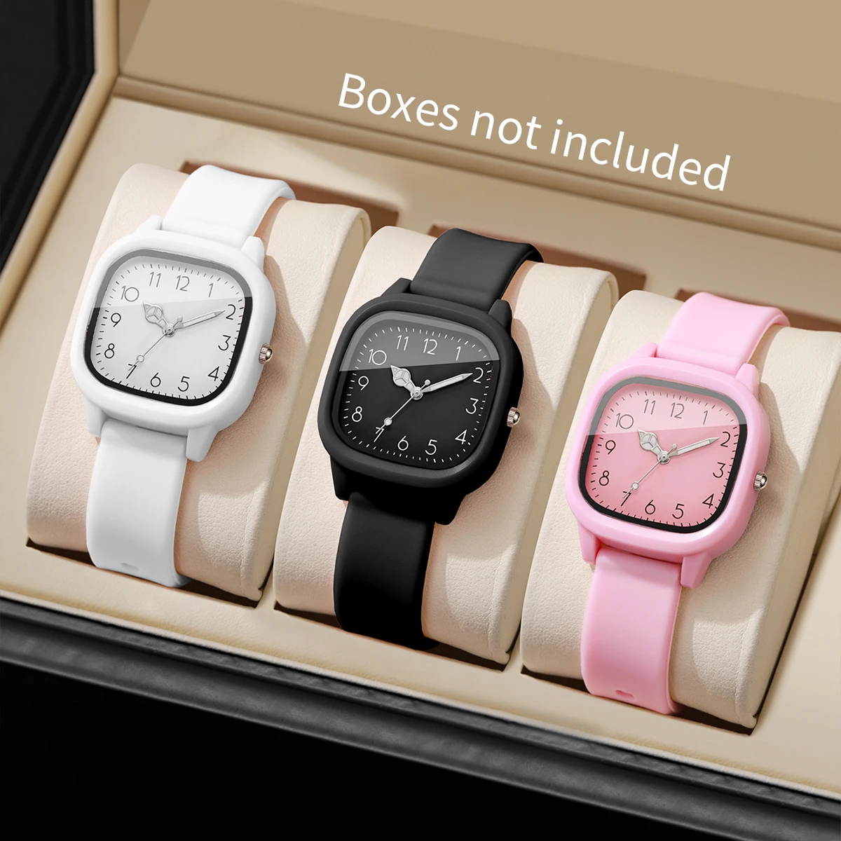 Candy Color Square Women Watch Casual Silicone Band Quartz Wristwatch 10 Colors Fashion Ladies Sports Clock Reloj Mujer No Box