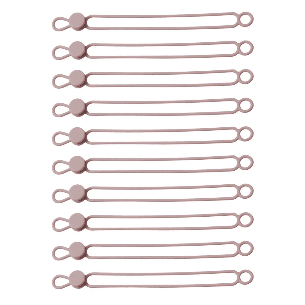 1 Pcs Silicone Cable Ties Cord Organizer Cable Straps Reusable Cord Ties Travel Cable Organizer Cute Elastic Tie Wire Ties