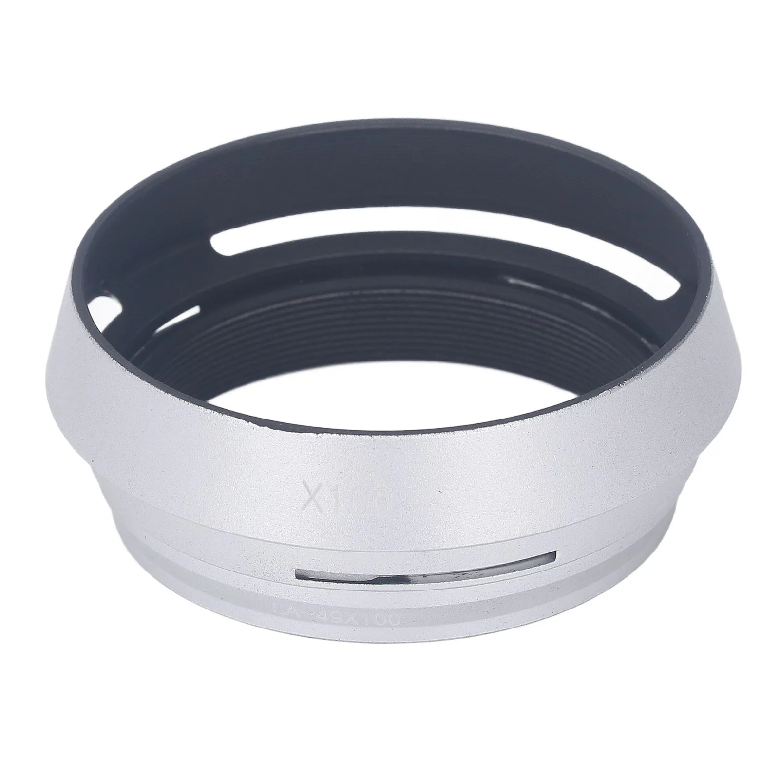 49mm Lens Hood Aluminum Camera Lens Hood Shade with Adapter Ring for Fujifilm X100 X100S Accessories