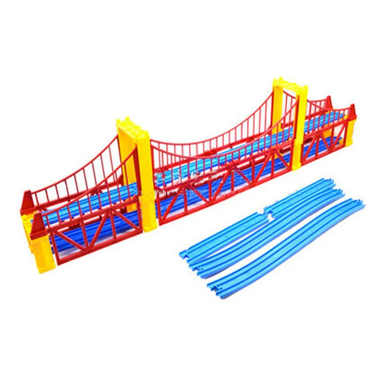 Electric Train Scene Accessories (Double Bridge +8 Straight Track+2 Climbing Track) Children's Toys PD89